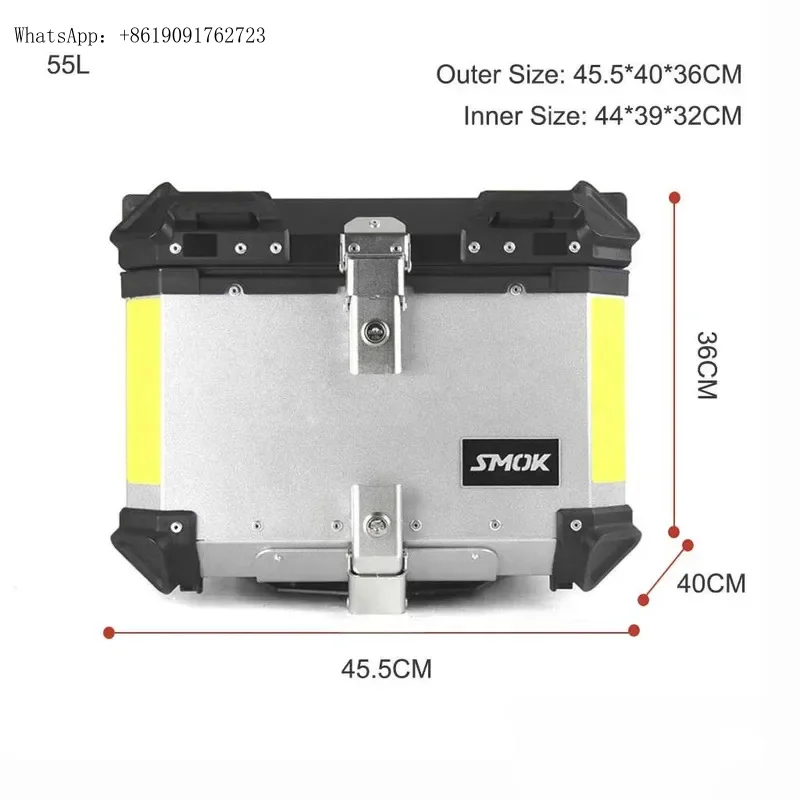 Factory Hot Selling 55L 65L Aluminum Motorcycle Lage Case Storage Top Tool Box Helmet Rear Lock Trunk Universal for Kawasaki Y
Factory Hot Selling 55L 65L Aluminum Motorcycle Lage Case Storage Top Tool Box Helmet Rear Lock Trunk Universal for Kawasaki Y