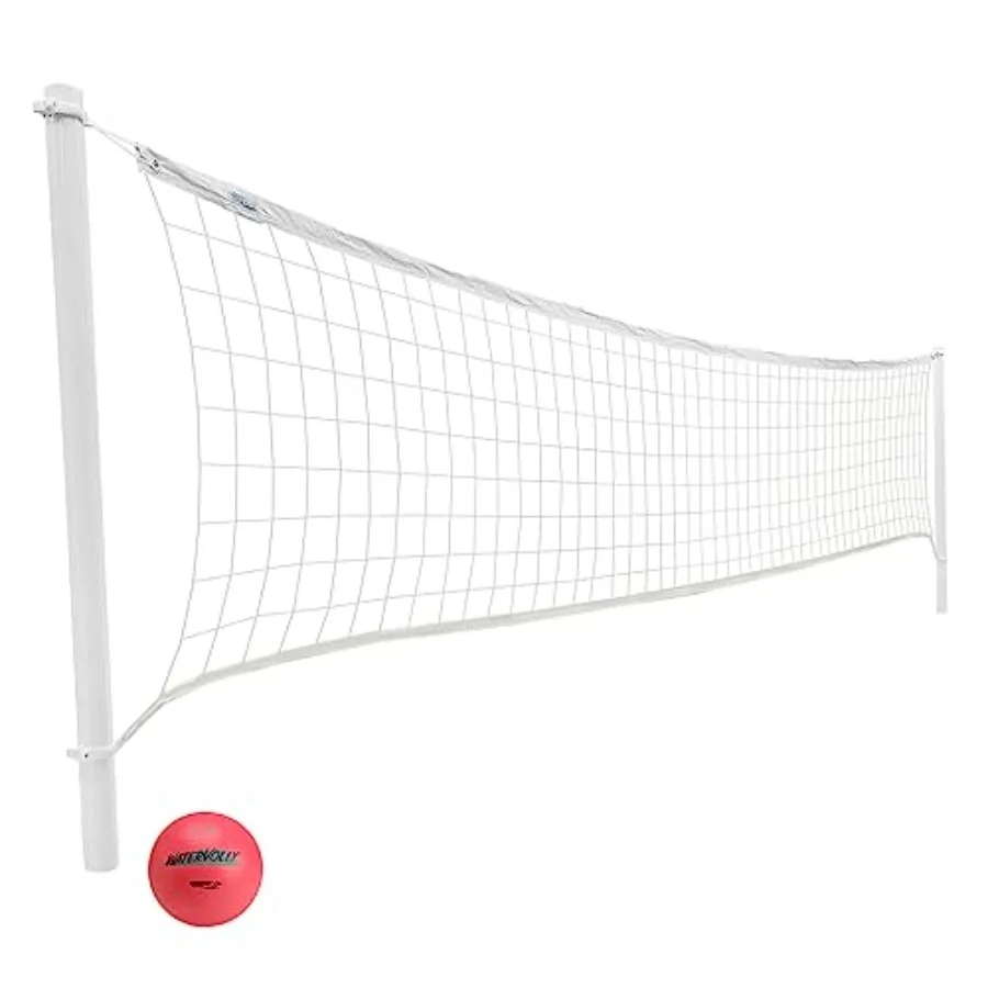 ProVolly Retrofit Pool Volleyball Kit for Outdoor Swimming Pool Durable Nylon Net with Adjustable Rope and Anchors Black and Wh
ProVolly Retrofit Pool Volleyball Kit for Outdoor Swimming Pool Durable Nylon Net with Adjustable Rope and Anchors Black and Wh