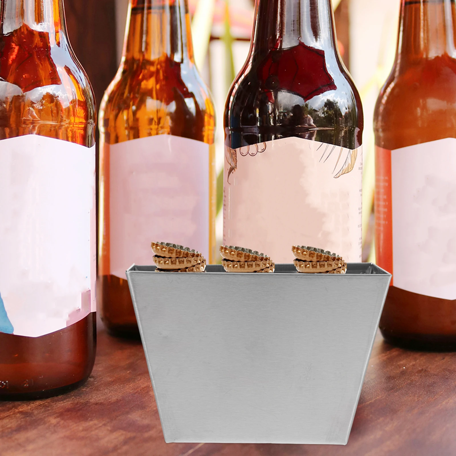 2pcs Wall Mounted Bottle Cap Catcher Stainless Steel Beer Cap Holder For Home Bar Kitchen Storage Bucket Drainage Catcher
2pcs Wall Mounted Bottle Cap Catcher Stainless Steel Beer Cap Holder For Home Bar Kitchen Storage Bucket Drainage Catcher