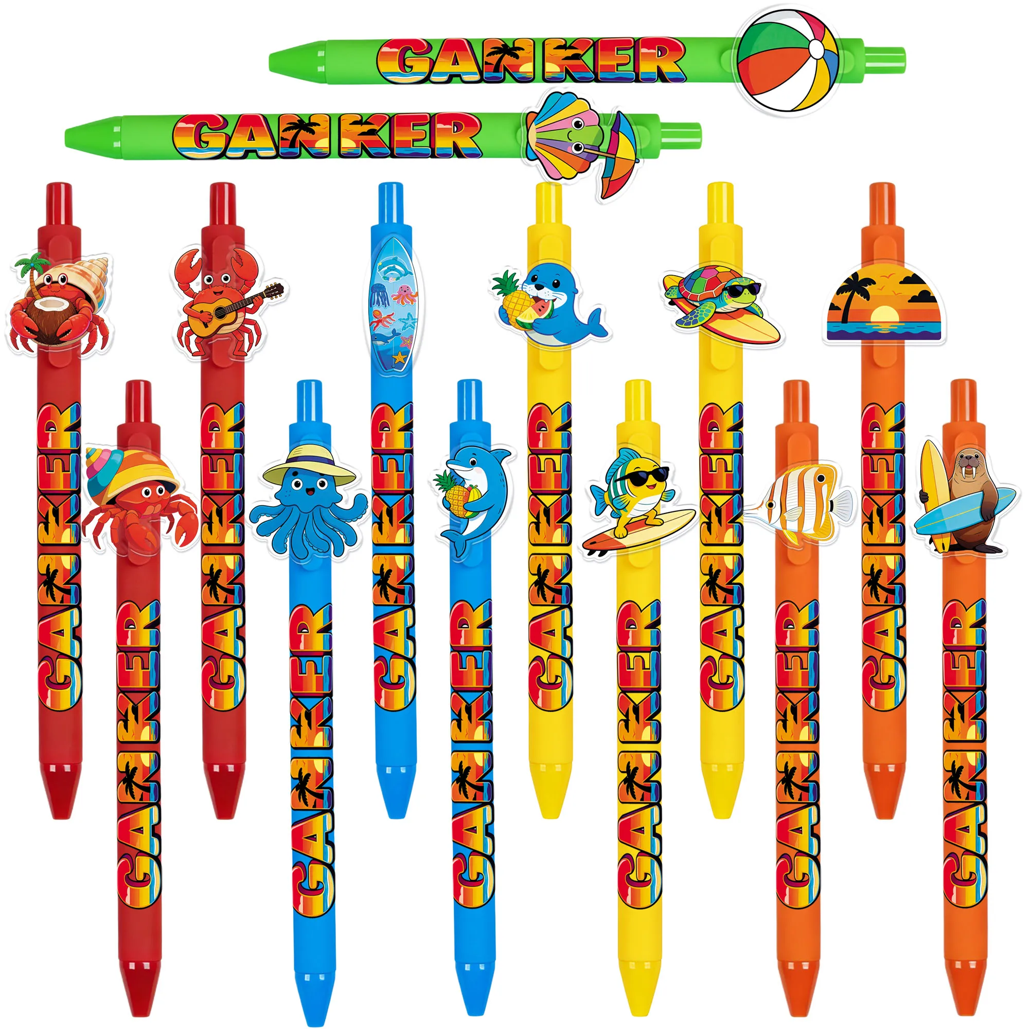 14 pieces / 20 pieces Summer Beach Theme Ballpoint Pens - Beach Animal-shaped Pens - Crab and Whale Writing Pens
14 pieces / 20 pieces Summer Beach Theme Ballpoint Pens - Beach Animal-shaped Pens - Crab and Whale Writing Pens