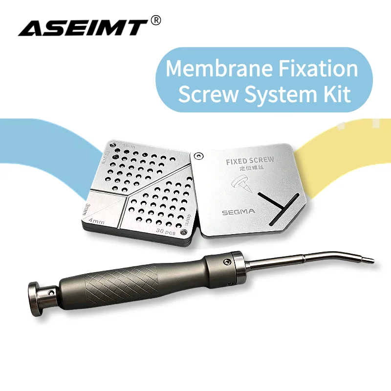 Dental Membrane Tack Kit, GBR Membrane Fixation Screw System with Applicator Gun, Oral Implant Surgery Tools
Dental Membrane Tack Kit, GBR Membrane Fixation Screw System with Applicator Gun, Oral Implant Surgery Tools