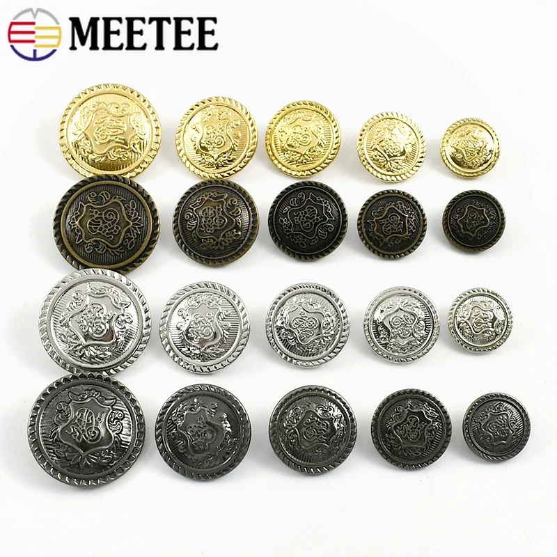 50Pcs 12-30mm Retro Copper Metal Buttons for Coat Jacket Round Decoration Buckle Shirt Button Repair Kits DIY Sewing Accessories
50Pcs 12-30mm Retro Copper Metal Buttons for Coat Jacket Round Decoration Buckle Shirt Button Repair Kits DIY Sewing Accessories