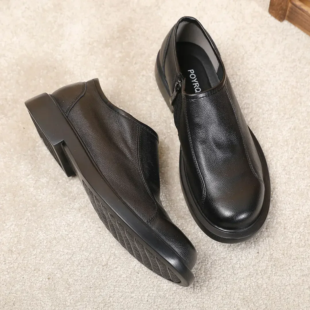 Офисные черные мужские кожаные туфли с круглым носком, роскошная распродажа, удобная в стиле ретро, мужская повседневная обувь, новое летнее предложение обуви 
Офисные черные мужские кожаные туфли с круглым носком, роскошная распродажа, удобная в стиле ретро, мужская повседневная обувь, новое летнее предложение обуви