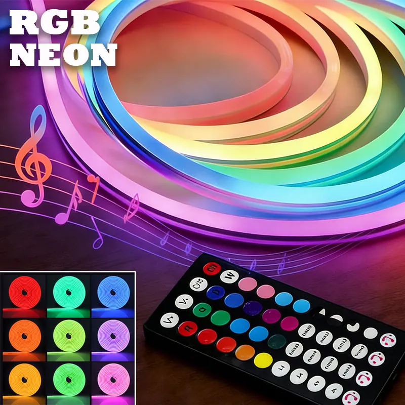 5V USB RGB Neon Strip Light with 44Keys Remote Dimmable Multi-Color for TV Backlight & Decor
5V USB RGB Neon Strip Light with 44Keys Remote Dimmable Multi-Color for TV Backlight & Decor