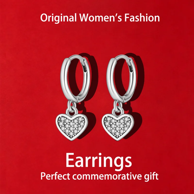 Hot-Selling High Quality Original Heart-shaped Inlaid Gem Earrings Suitable for Daily Wear and Holiday Gifts for Women Jewelry
Hot-Selling High Quality Original Heart-shaped Inlaid Gem Earrings Suitable for Daily Wear and Holiday Gifts for Women Jewelry