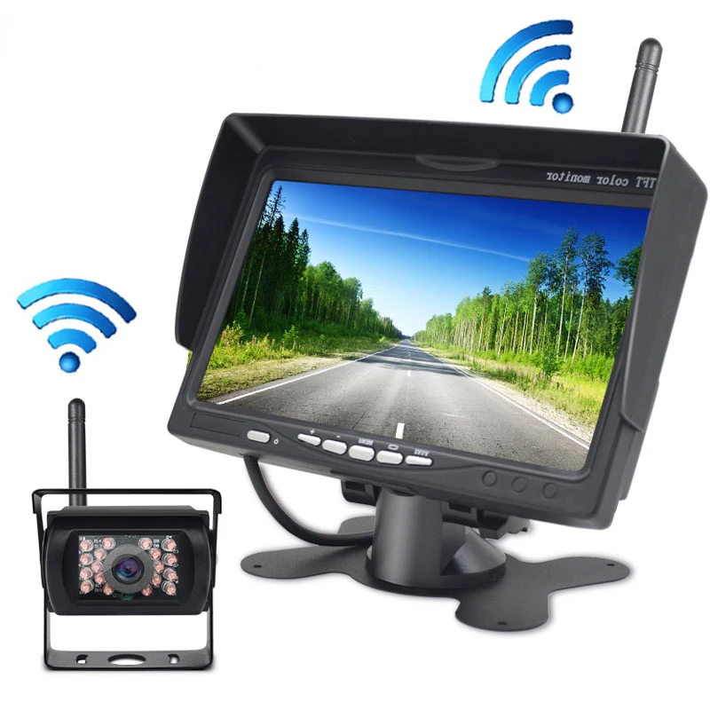 Night Vision Wireless Rear View Camera 7In Car Monitor Screen For Truck Bus RV Trailer Excavator Reverse Image 12V-24V Display
Night Vision Wireless Rear View Camera 7In Car Monitor Screen For Truck Bus RV Trailer Excavator Reverse Image 12V-24V Display