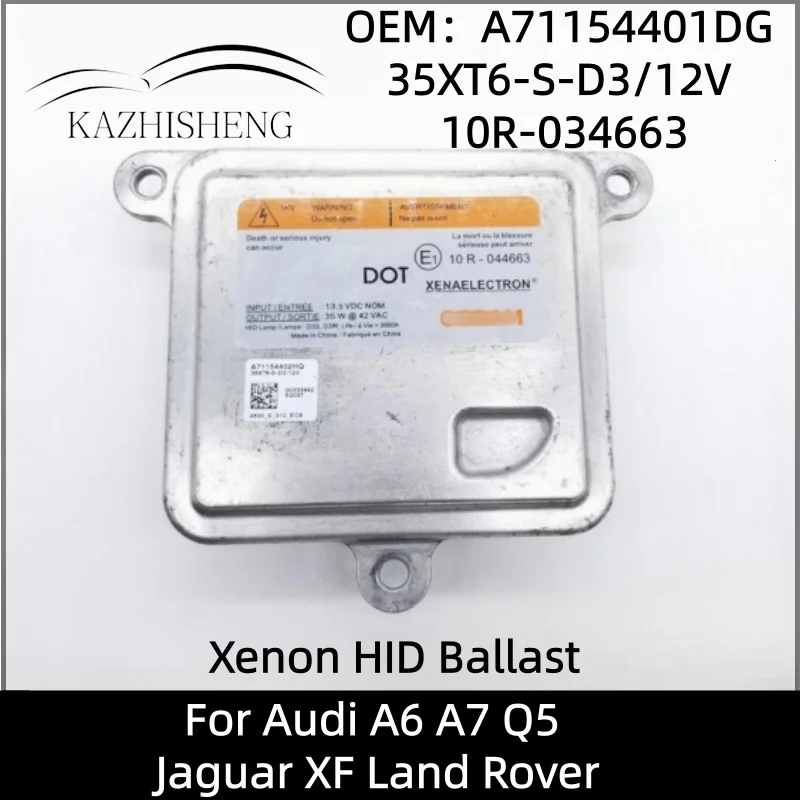 Блок управления ксеноновыми лампами HID A71154401DG 35XT6-S-D3/12V 10R-034663 D3S для Audi A6 A7 Q5 Jaguar XF Land Rover
Блок управления ксеноновыми лампами HID A71154401DG 35XT6-S-D3/12V 10R-034663 D3S для Audi A6 A7 Q5 Jaguar XF Land Rover