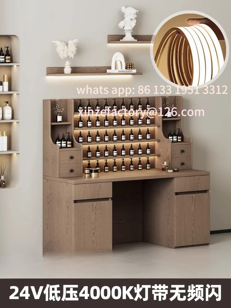 Customizable Beauty salon fragrance counter display table Zhongdao cabinet essential oil SPA aromatherapy skin care products pro
Customizable Beauty salon fragrance counter display table Zhongdao cabinet essential oil SPA aromatherapy skin care products pro