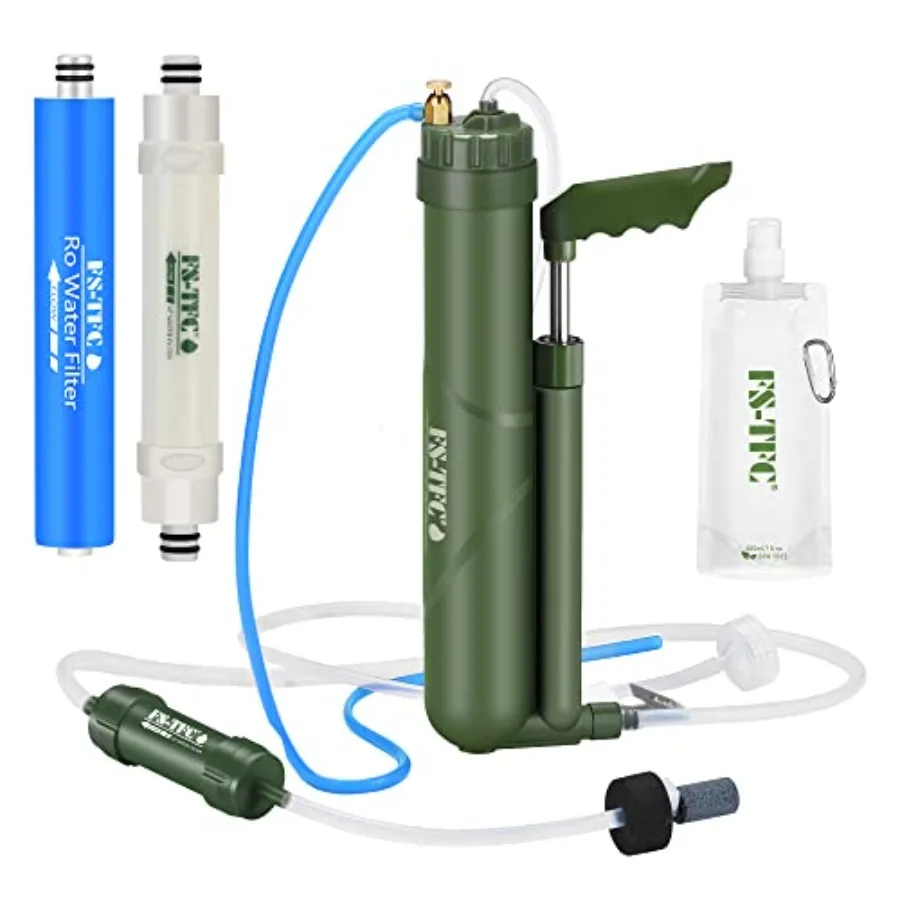 Portable Water Filter Survival Gear High Precision and Large Flow Optional 2 in 1 Water Purification for Hiking Camping Travel
Portable Water Filter Survival Gear High Precision and Large Flow Optional 2 in 1 Water Purification for Hiking Camping Travel