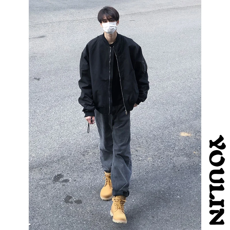 Bla MA Pilot Jaet ort Baseball Sle Men's High Street Faion Workwear Outerwear Spring Autumn Stand Fit Zipper Cl...
Bla MA Pilot Jaet ort Baseball Sle Men's High Street Faion Workwear Outerwear Spring Autumn Stand Fit Zipper Cl...