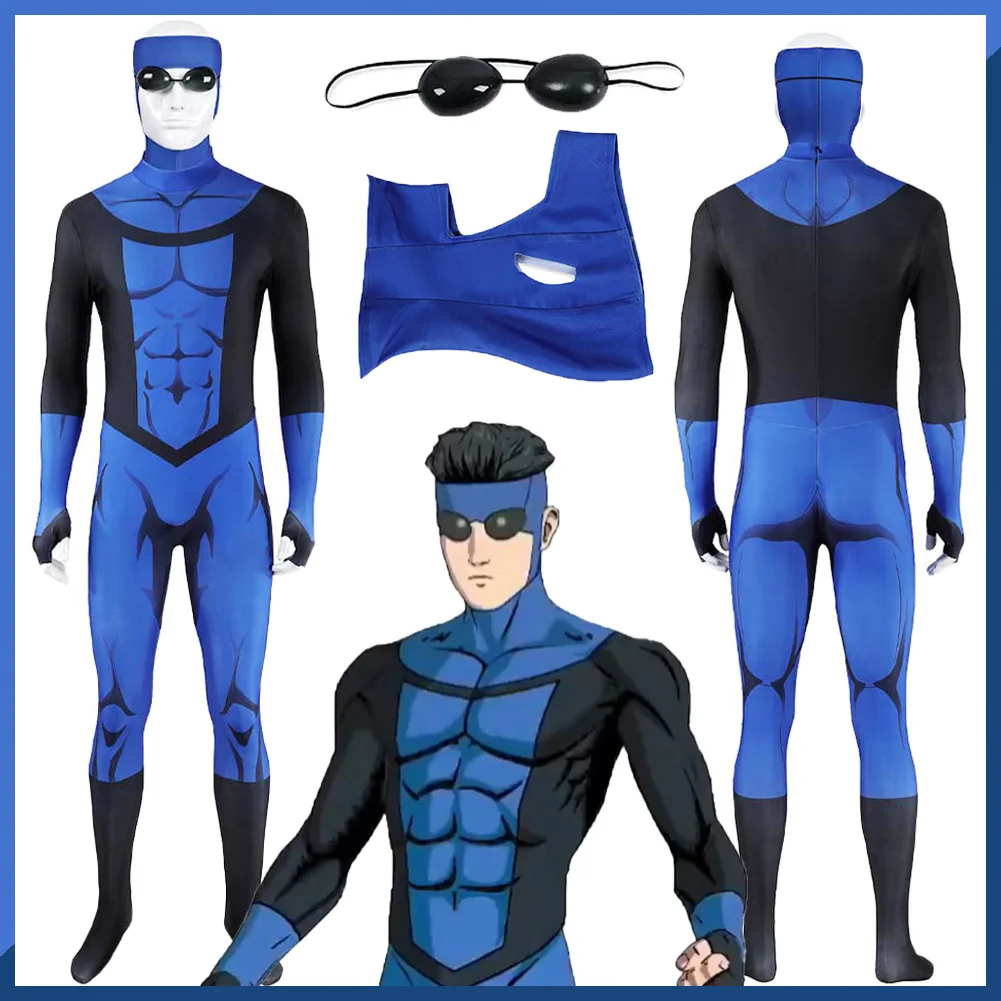 Cartoon Invincible Costume Mark Grayson Cosplay Fantasy Clothing Mask EyeWear Disguise Adult Men Roleplay Fantasia Party Outfits
Cartoon Invincible Costume Mark Grayson Cosplay Fantasy Clothing Mask EyeWear Disguise Adult Men Roleplay Fantasia Party Outfits