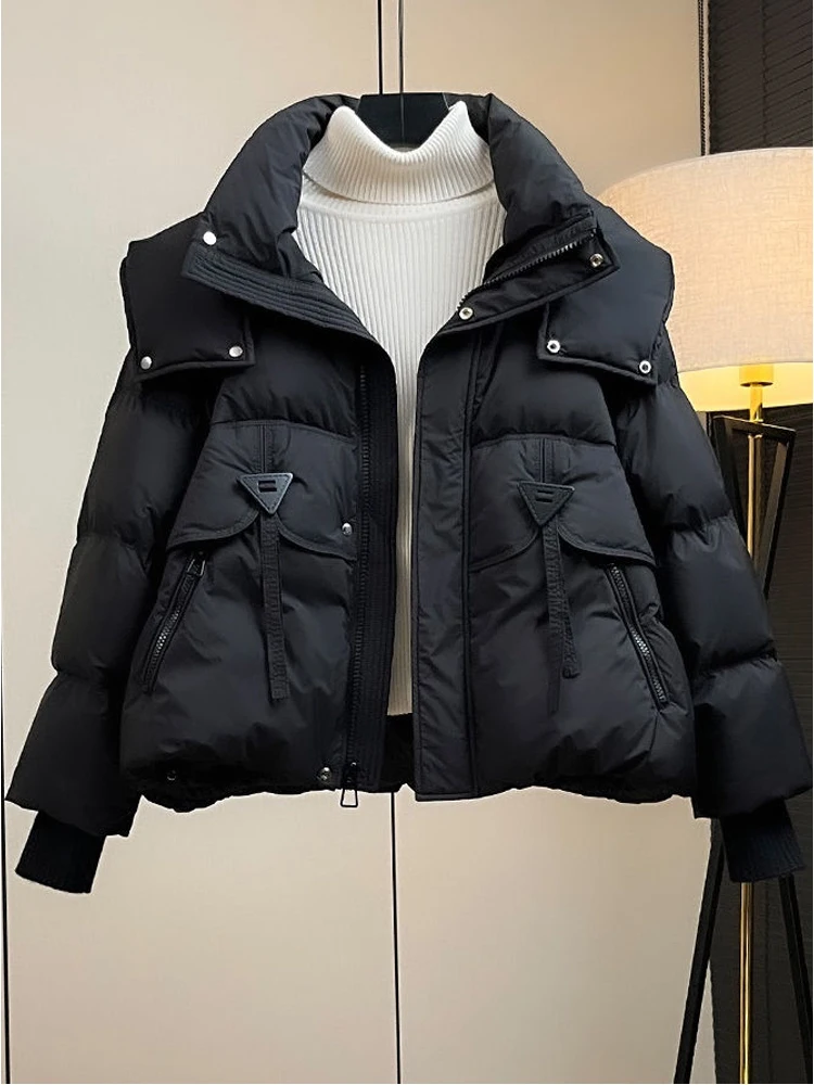 Thiened Cotton Jaet ort Loose Winter Warm Women's Coat with Hood Korean Sle Commute Pure E-commerce Ss
Thiened Cotton Jaet ort Loose Winter Warm Women's Coat with Hood Korean Sle Commute Pure E-commerce Ss