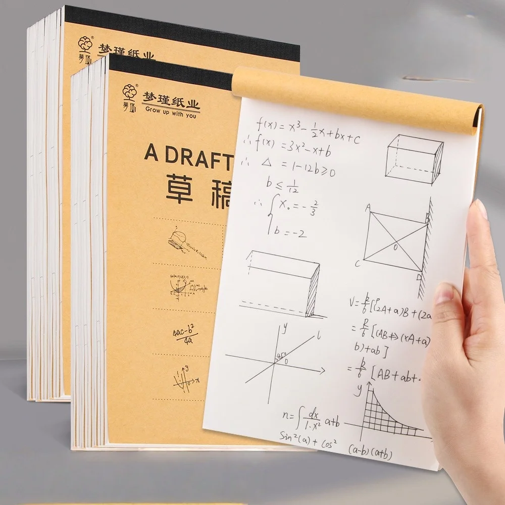 Soft Cover Thick Scratch Paper Notebook, Eye-Protection for Math Students, Ideal for Postgraduate Exam Sketching & Notes
Soft Cover Thick Scratch Paper Notebook, Eye-Protection for Math Students, Ideal for Postgraduate Exam Sketching & Notes