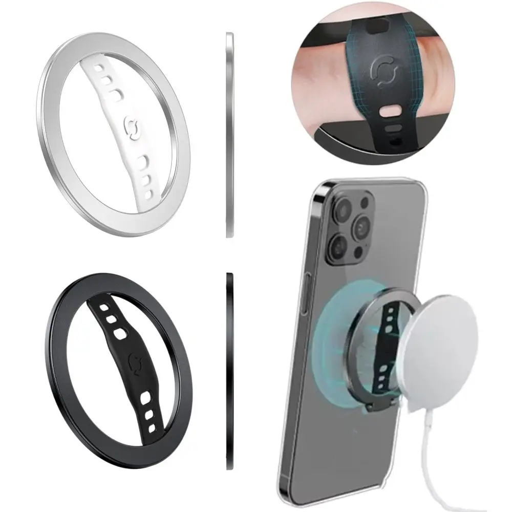 Magnetic for Magsafe Phone Holder Ring with Silicone Finger Strap Car Phone Holder Multi-function Wireless Charging
Magnetic for Magsafe Phone Holder Ring with Silicone Finger Strap Car Phone Holder Multi-function Wireless Charging