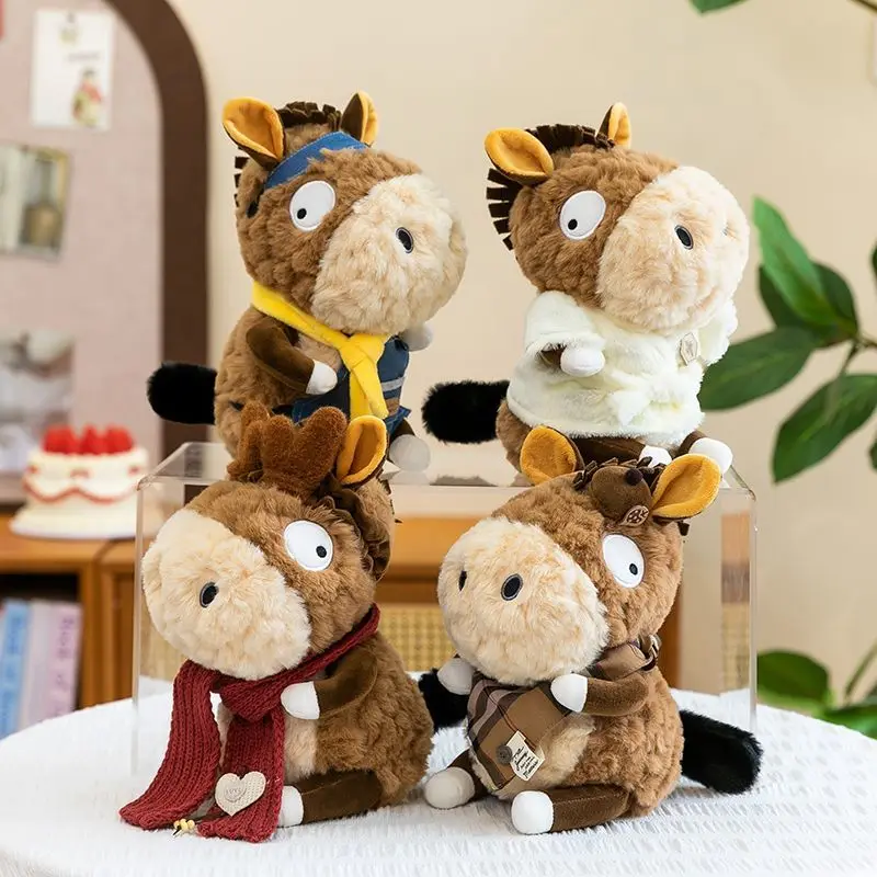 Cute Donkey Plush Toy Soft Fluffy Stuffed Animal Donkey Doll with Scarf Hat Multiple Outfits Kid Adults Birthday Gift Companion
Cute Donkey Plush Toy Soft Fluffy Stuffed Animal Donkey Doll with Scarf Hat Multiple Outfits Kid Adults Birthday Gift Companion