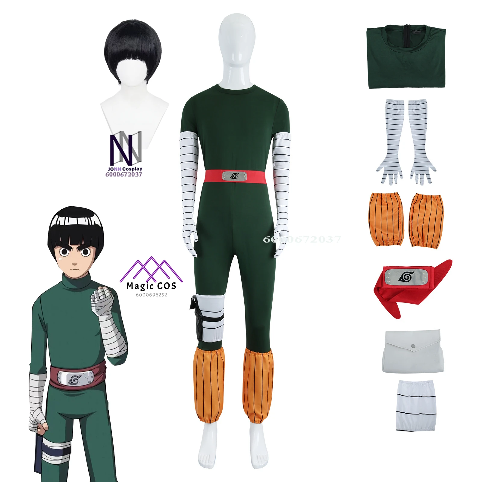 In Stock Anime Ninja Rock Lee Cosplay Costume - Men's Combat Uniform, Tight Jumpsuit with Wig Accessory for Halloween Party
In Stock Anime Ninja Rock Lee Cosplay Costume - Men's Combat Uniform, Tight Jumpsuit with Wig Accessory for Halloween Party