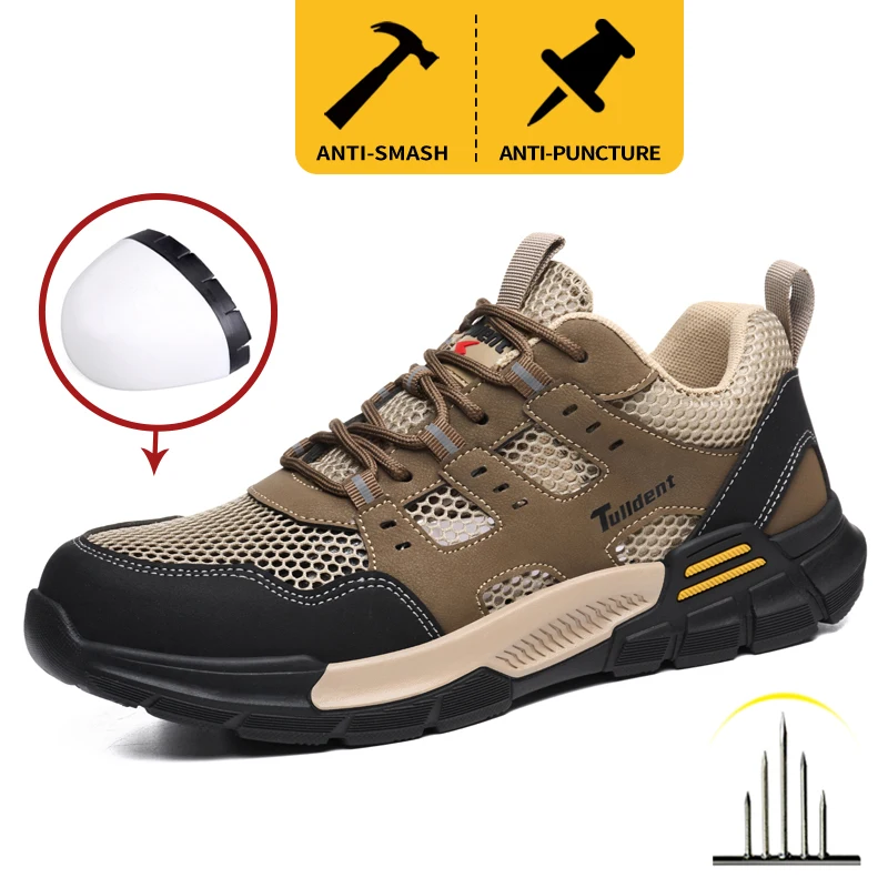 Men's safety shoes, anti smashing and anti stabbing work shoes, lightweight and breathable safety boots, tactical boots
Men's safety shoes, anti smashing and anti stabbing work shoes, lightweight and breathable safety boots, tactical boots