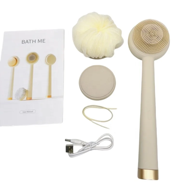 Waterproof Electric Body Brush Back Scrubber for Shower Heating Massage Bath Brush With Loofah Long Handle Body Shower Brush
Waterproof Electric Body Brush Back Scrubber for Shower Heating Massage Bath Brush With Loofah Long Handle Body Shower Brush