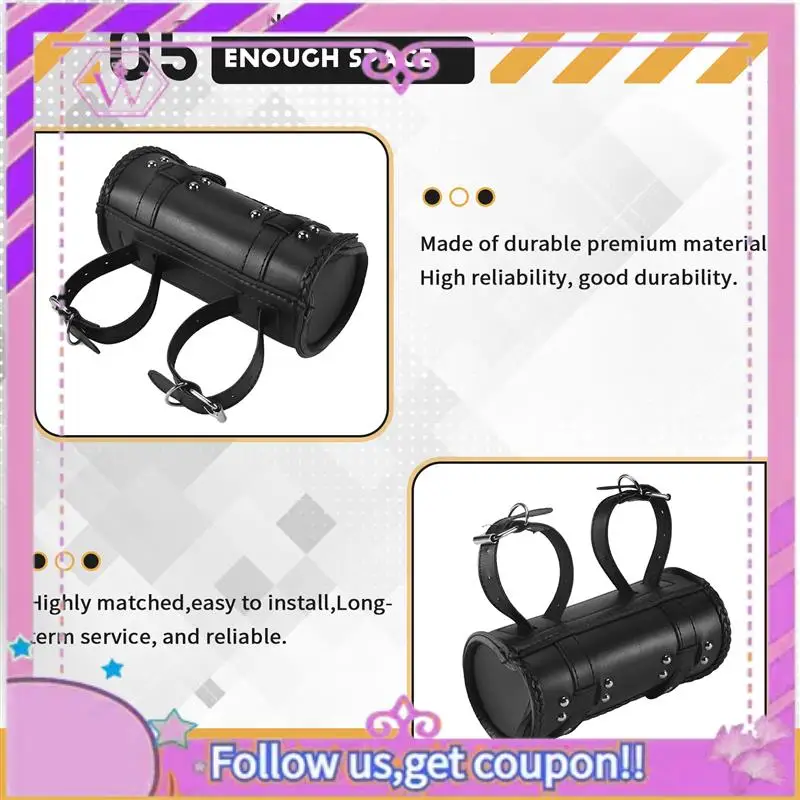 Latest Motorcycle Fork Bag PU Leather Bicycle Handlebar Tool Pouch Sissy Bar Roll Storage Bag Saddle Bag, Universal
Latest Motorcycle Fork Bag PU Leather Bicycle Handlebar Tool Pouch Sissy Bar Roll Storage Bag Saddle Bag, Universal