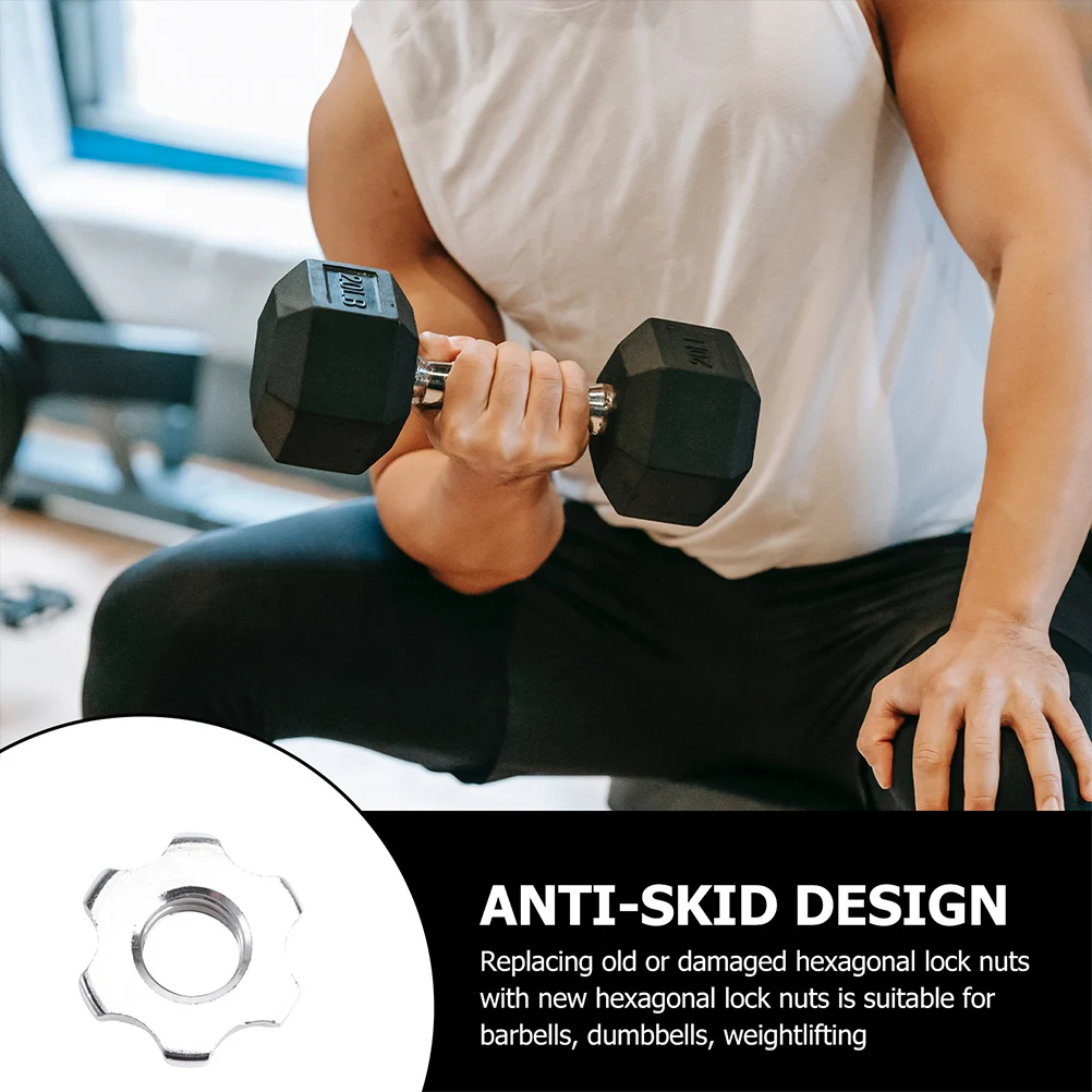 4Pcs Anti-Slip Collar Cast Iron Dumbbell Nut Secure Grip Barbell Collar Clamp Fitness Gym Weightlifting Security Nut
4Pcs Anti-Slip Collar Cast Iron Dumbbell Nut Secure Grip Barbell Collar Clamp Fitness Gym Weightlifting Security Nut