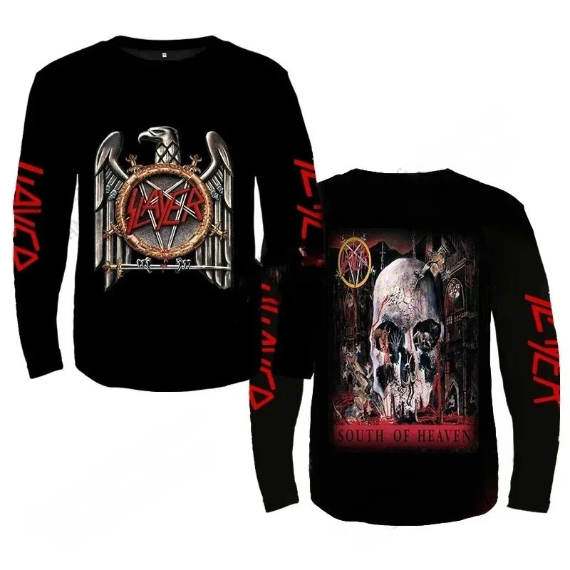 Мужская футболка Ro Slayer Band с 3D-принтом и длинными рукавами, модная уличная одежда, удобный крой, свитшот
Мужская футболка Ro Slayer Band с 3D-принтом и длинными рукавами, модная уличная одежда, удобный крой, свитшот