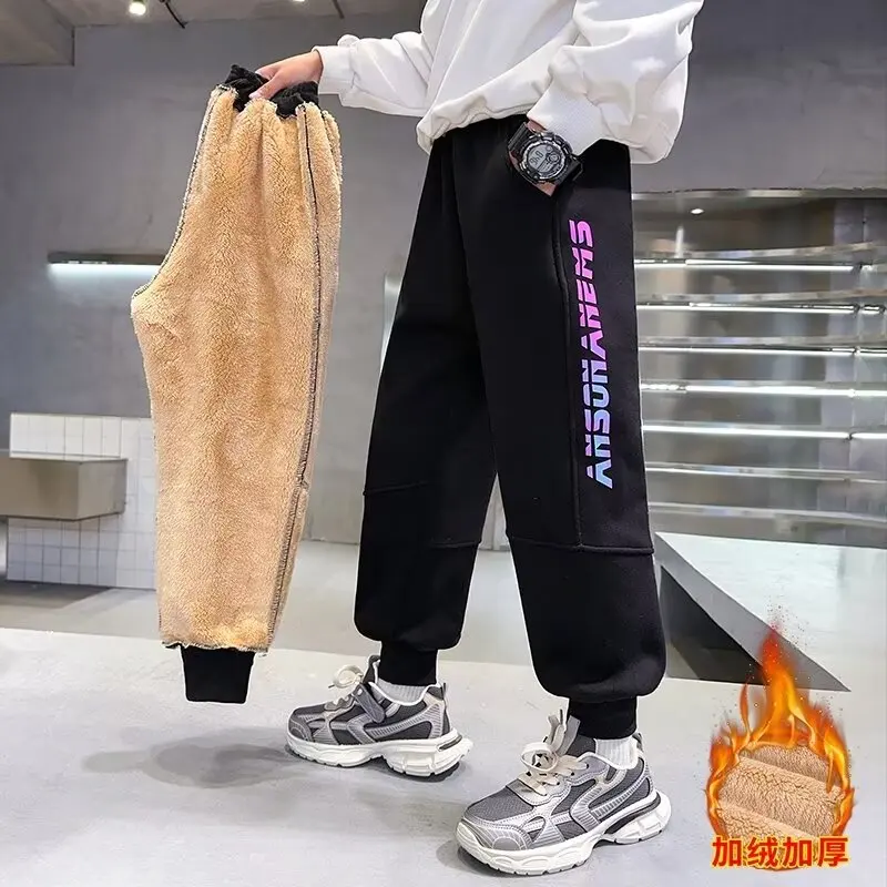 2024 New Boys Pants Casual Fleece Thick Trousers For Kids 3- 12 Years Old Teenage Children Sport Outdoor Pants for Autumn Winter
2024 New Boys Pants Casual Fleece Thick Trousers For Kids 3- 12 Years Old Teenage Children Sport Outdoor Pants for Autumn Winter