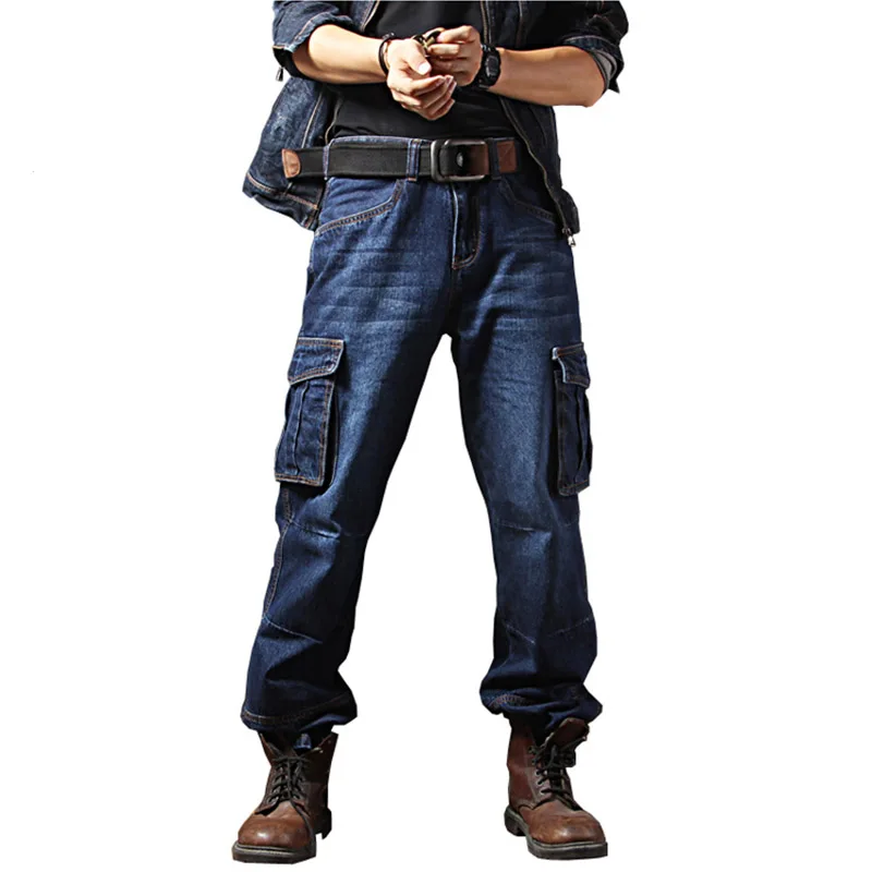 Мужские джинсовые брюки Mcikkny, свободные штаны с несколькими карманами, для езды на мотоцикле, Размеры 29-44, джинсы-Карго
Мужские джинсовые брюки Mcikkny, свободные штаны с несколькими карманами, для езды на мотоцикле, Размеры 29-44, джинсы-Карго