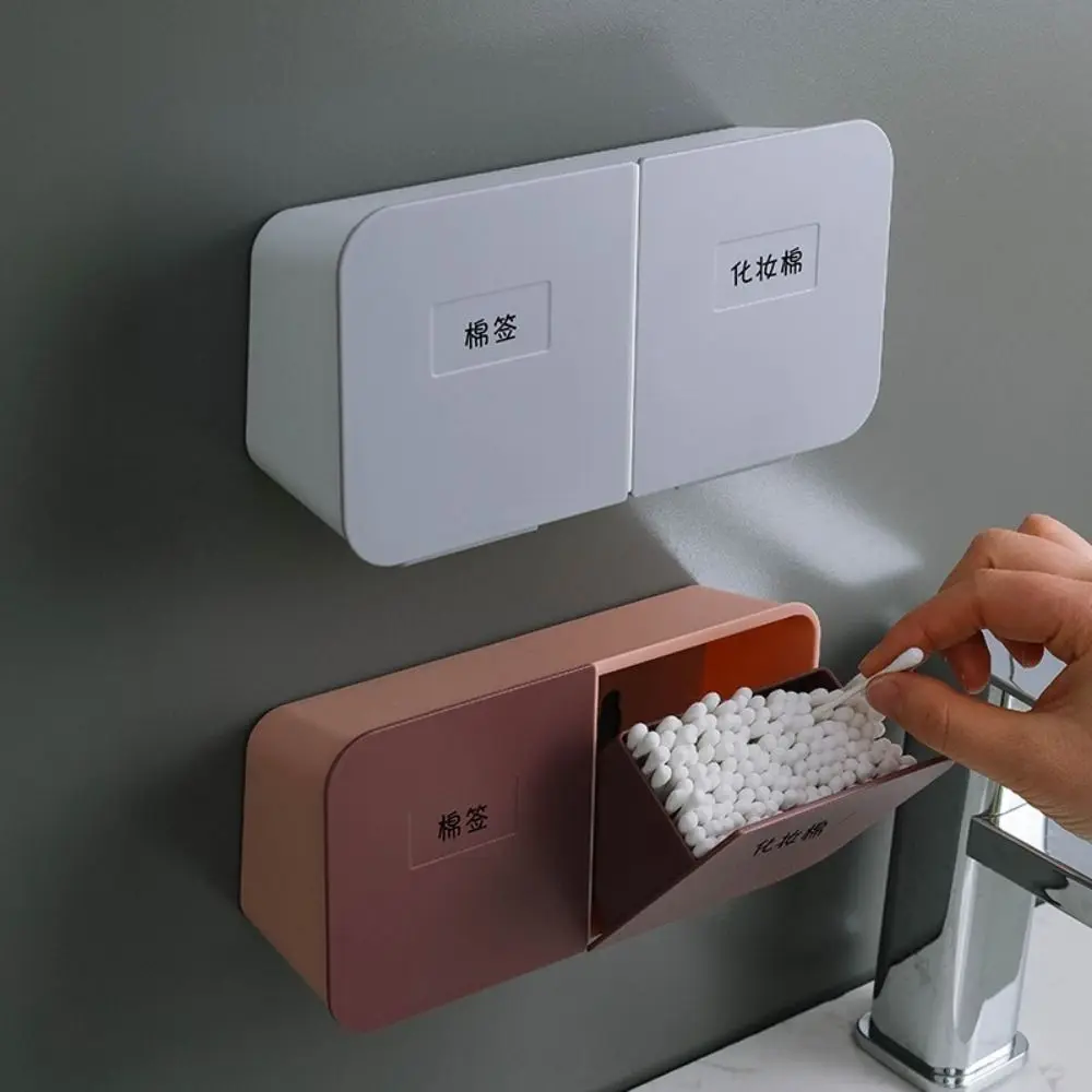 Wall-Mounted Cotton Pads Holder Flip Lid Dust-proof Cotton Swab Storage Box No Drilling Multiftional Cosmetic Bathroom Organizer
Wall-Mounted Cotton Pads Holder Flip Lid Dust-proof Cotton Swab Storage Box No Drilling Multiftional Cosmetic Bathroom Organizer