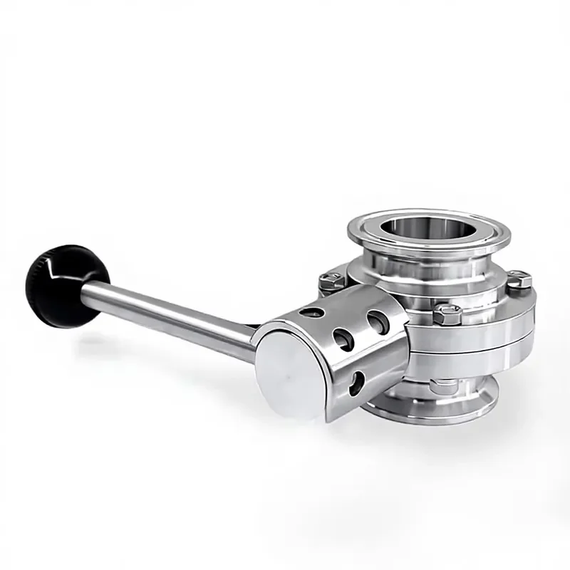 Hygienic Food Grade Stainless Steel 3A/SMS/DIN 304 316L Sanitary Manual Tri Clamped Butt Welded Water Butterfly Valve
Hygienic Food Grade Stainless Steel 3A/SMS/DIN 304 316L Sanitary Manual Tri Clamped Butt Welded Water Butterfly Valve