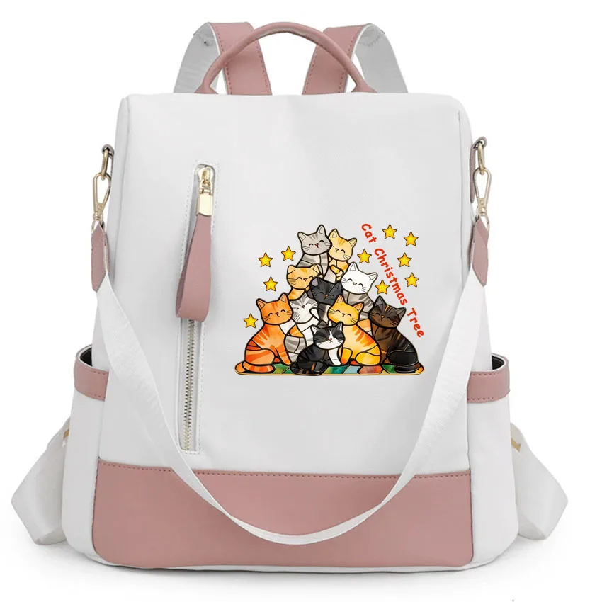 Водонепроницаемый женский рюкзак с забавным принтом кошки и рождественской елки, противоугонная многофункциональная школьная сумка, женская дорожная сумка через плечо
Водонепроницаемый женский рюкзак с забавным принтом кошки и рождественской елки, противоугонная многофункциональная школьная сумка, женская дорожная сумка через плечо