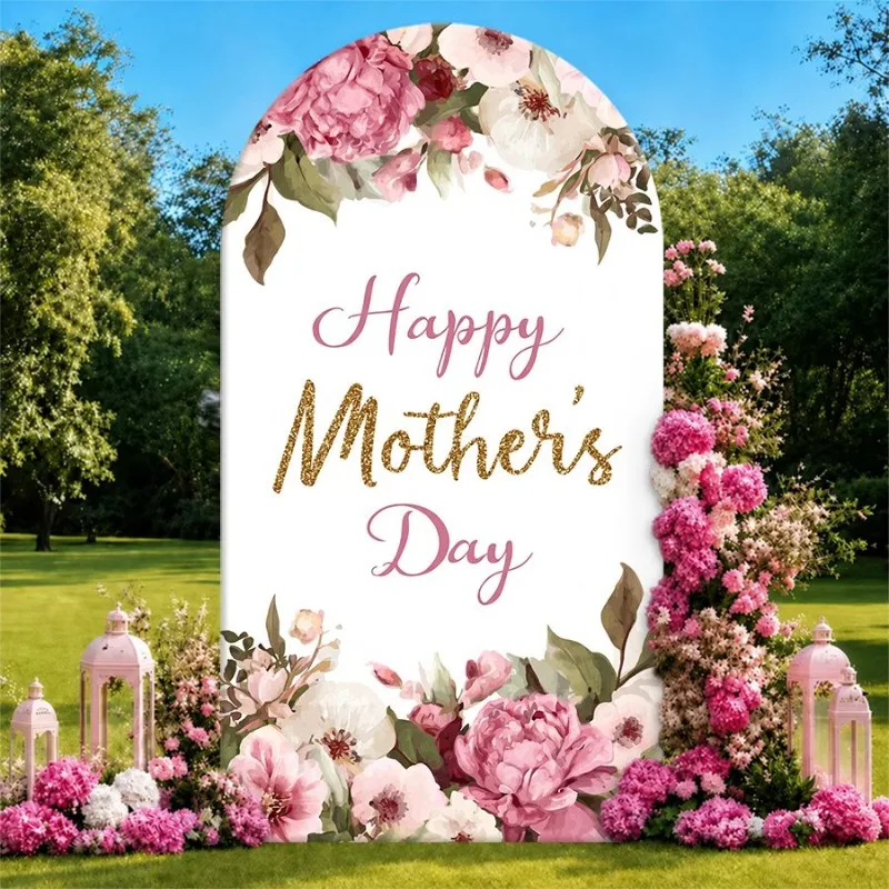 Single Side Arch Backdrop Cover Elegant Mothers Day Floral Arch Background for Party Decorations Featuring Pink White Roses Gold
Single Side Arch Backdrop Cover Elegant Mothers Day Floral Arch Background for Party Decorations Featuring Pink White Roses Gold