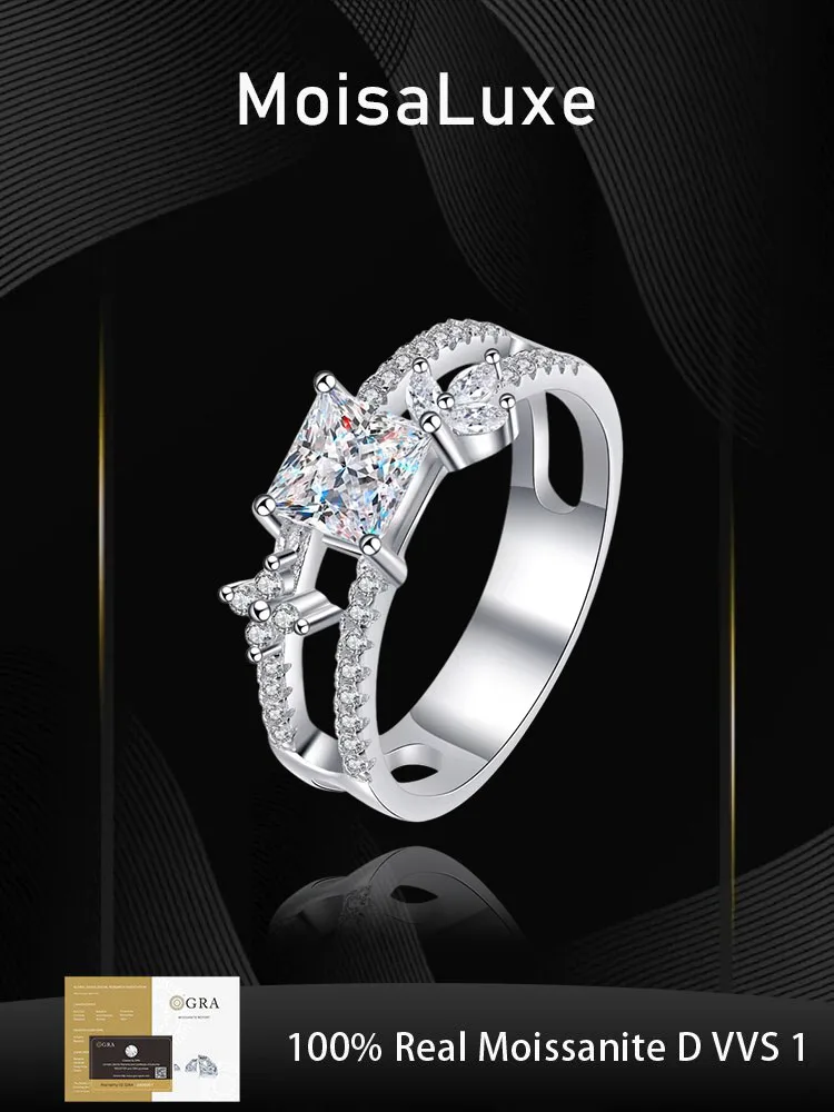 MoisaLuxe Official Store Sterling 925 Silver with GRA Certified Moissanite Ring Engaged Anniversary For Women men Fine Jewelry
MoisaLuxe Official Store Sterling 925 Silver with GRA Certified Moissanite Ring Engaged Anniversary For Women men Fine Jewelry