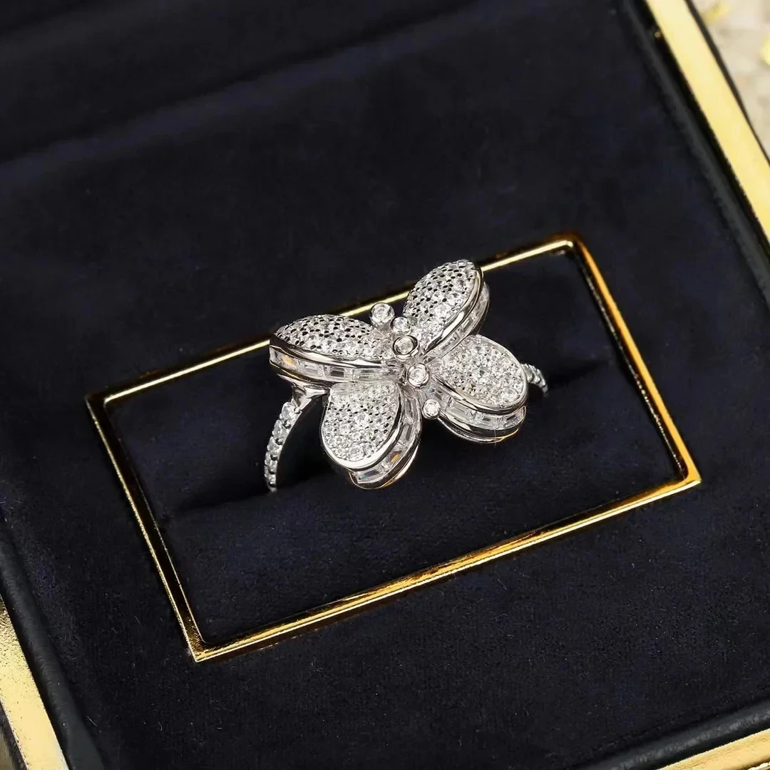 New 2023 High Quality Hot Brand Butterfly Rings Anniversary Fashion Gifts For Women Girls Exquisite Luxury Zircons Party Jewelry
New 2023 High Quality Hot Brand Butterfly Rings Anniversary Fashion Gifts For Women Girls Exquisite Luxury Zircons Party Jewelry