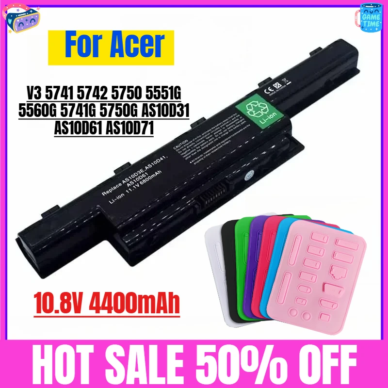 10,8 В 4400 мАч для Acer V3 5741 5742 5750 5551G 5560G 5741G 5750G AS10D31 AS10D61 AS10D71 AS10D75 AS10D81 Аккумулятор для ноутбука
10,8 В 4400 мАч для Acer V3 5741 5742 5750 5551G 5560G 5741G 5750G AS10D31 AS10D61 AS10D71 AS10D75 AS10D81 Аккумулятор для ноутбука