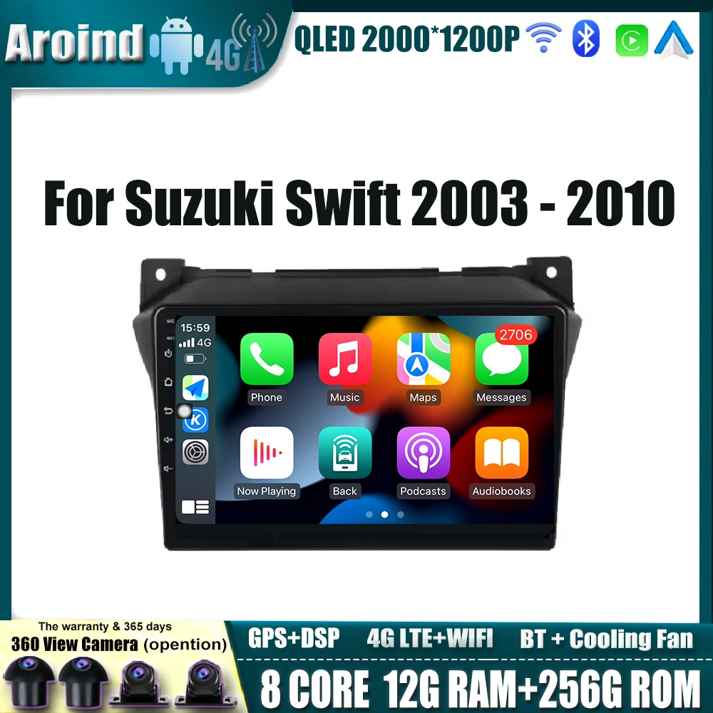 Android OS Car Radio Touch Screen For Suzuki Swift 2003 2004 2005 2006-2010 Multimedia Player Navigation GPS Carplay Tools 8Core
Android OS Car Radio Touch Screen For Suzuki Swift 2003 2004 2005 2006-2010 Multimedia Player Navigation GPS Carplay Tools 8Core