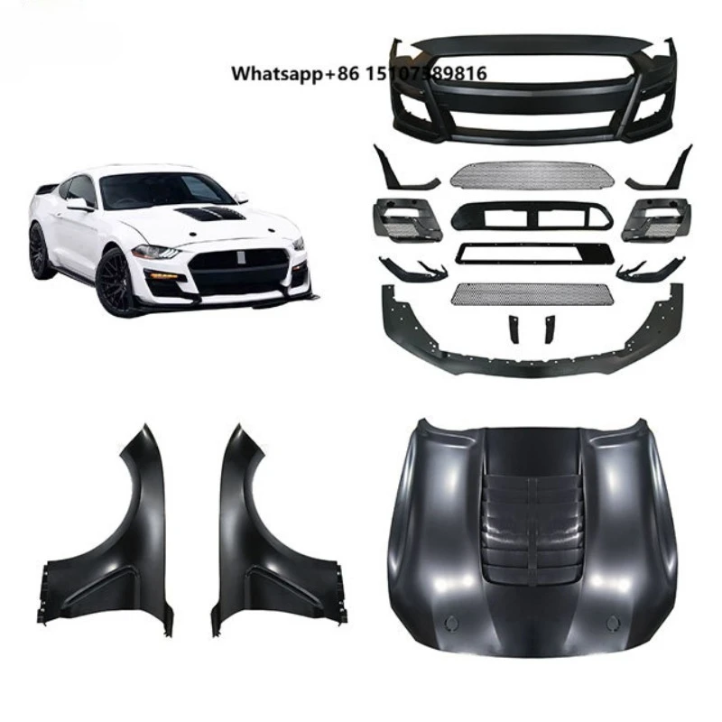 New Condition Manufacturing for Mustang GT500 2018-2023 Accessories Car Full Wide Body Kit with Front Rear Bumper Grille
New Condition Manufacturing for Mustang GT500 2018-2023 Accessories Car Full Wide Body Kit with Front Rear Bumper Grille