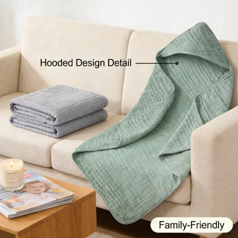 6 Layer Bubble Gauze Baby Hooded Bath Towel Kids Bathing Accessories Infant Bath Poncho Wash Set
6 Layer Bubble Gauze Baby Hooded Bath Towel Kids Bathing Accessories Infant Bath Poncho Wash Set