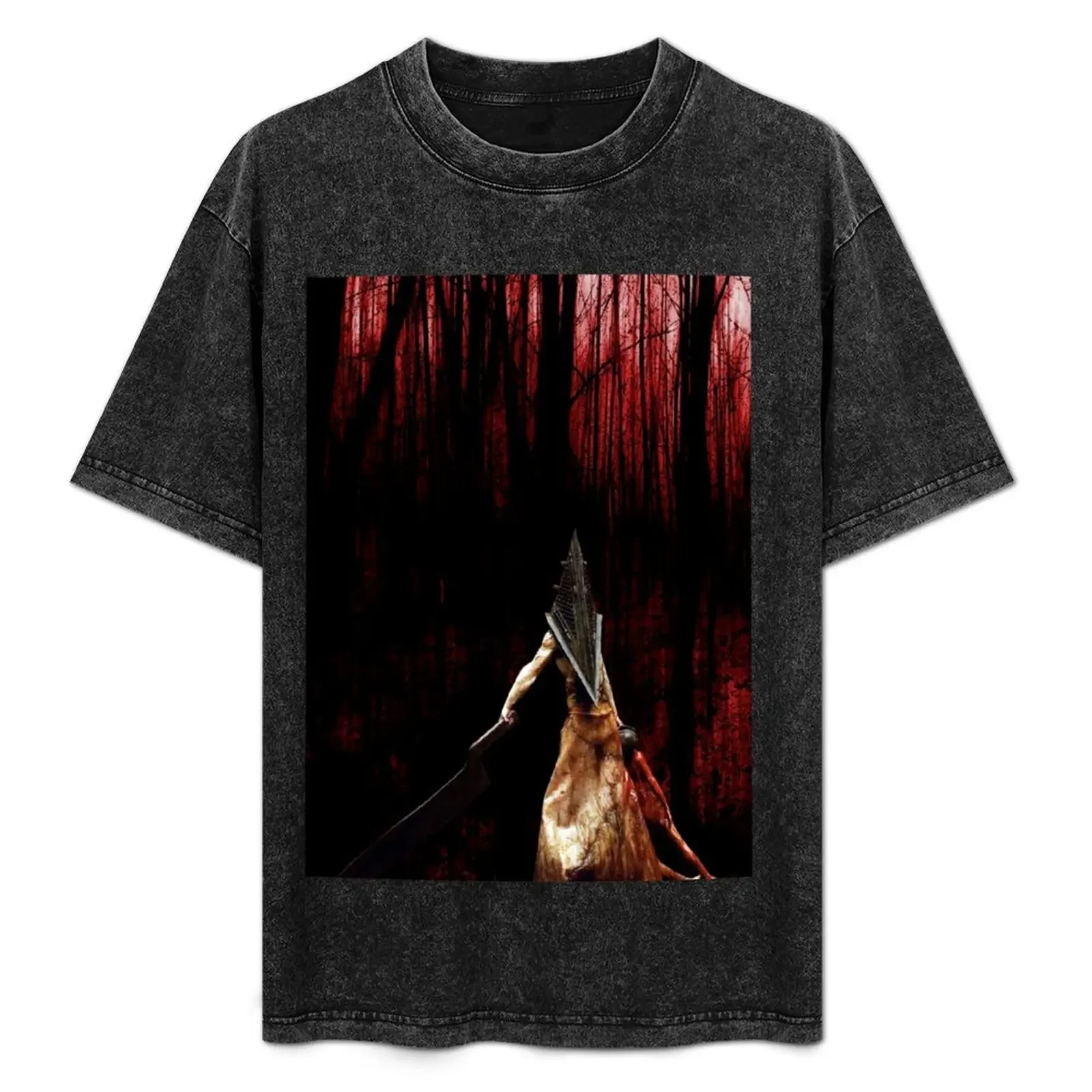 Pyramid Head wish you a happy Halloween T-Shirt Plus Size Solid Color T-Shirt
Pyramid Head wish you a happy Halloween T-Shirt Plus Size Solid Color T-Shirt