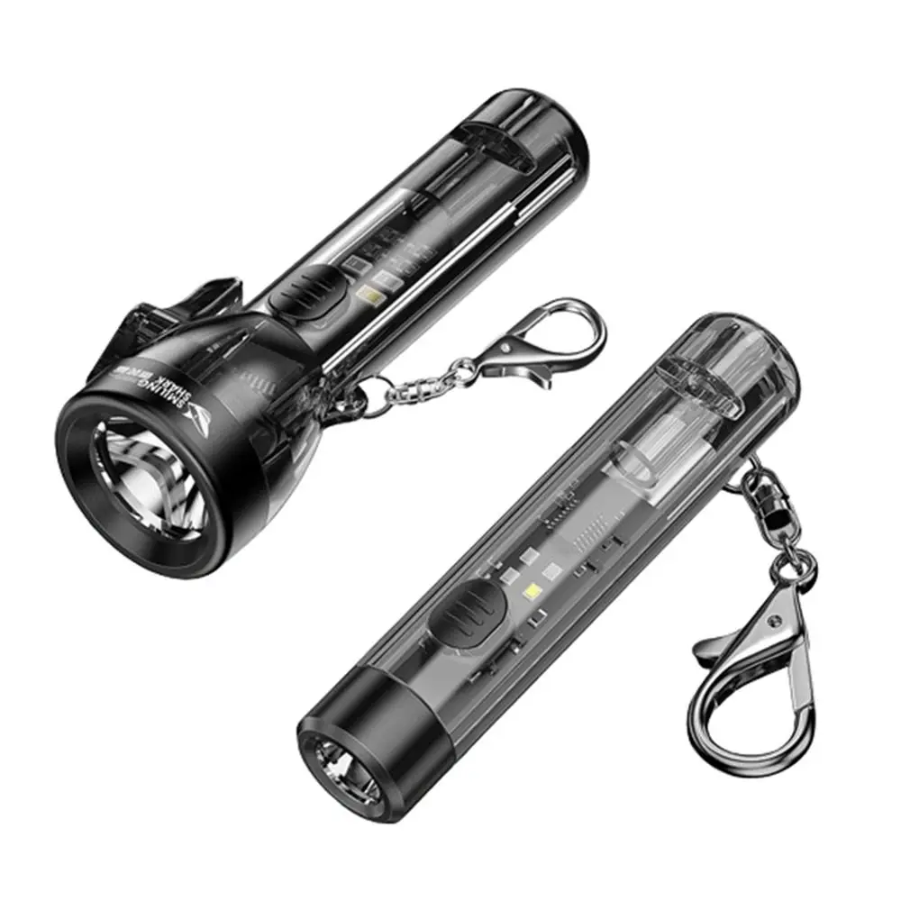 Portable Mini Keychain Flashlight 80 Lumen UV/Red Light Pocket LED Flashlight with 6 Modes USB Rechargeable Small Flashlight 
Portable Mini Keychain Flashlight 80 Lumen UV/Red Light Pocket LED Flashlight with 6 Modes USB Rechargeable Small Flashlight