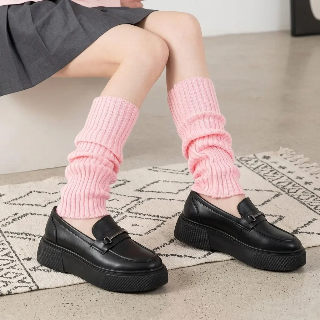 Solid Pink Ribbed Knit Slouch Socks High Stretch Loose Stacked Leg Warmers Y2K JK Fashion Mid-Calf Knitted Leg Cuffs For Women
Solid Pink Ribbed Knit Slouch Socks High Stretch Loose Stacked Leg Warmers Y2K JK Fashion Mid-Calf Knitted Leg Cuffs For Women