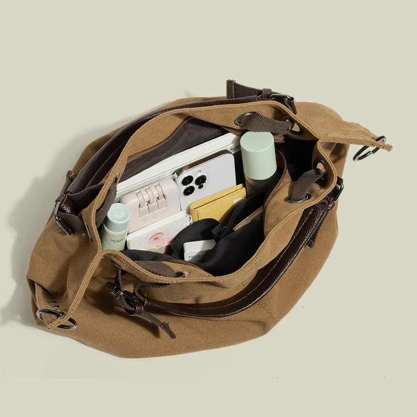 TRSYPHXM Korean retro workwear bag, trendy brand canvas bag, women's 2025 new large capacity multifunctional crossbody tote bag
TRSYPHXM Korean retro workwear bag, trendy brand canvas bag, women's 2025 new large capacity multifunctional crossbody tote bag