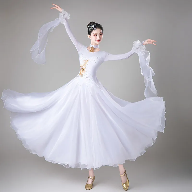 2026 New Ballroom Dress Competition Ballroom Dancing Dress Waltz Performance Sequin Flower Large Swing Diamond Dancing Dress
2026 New Ballroom Dress Competition Ballroom Dancing Dress Waltz Performance Sequin Flower Large Swing Diamond Dancing Dress