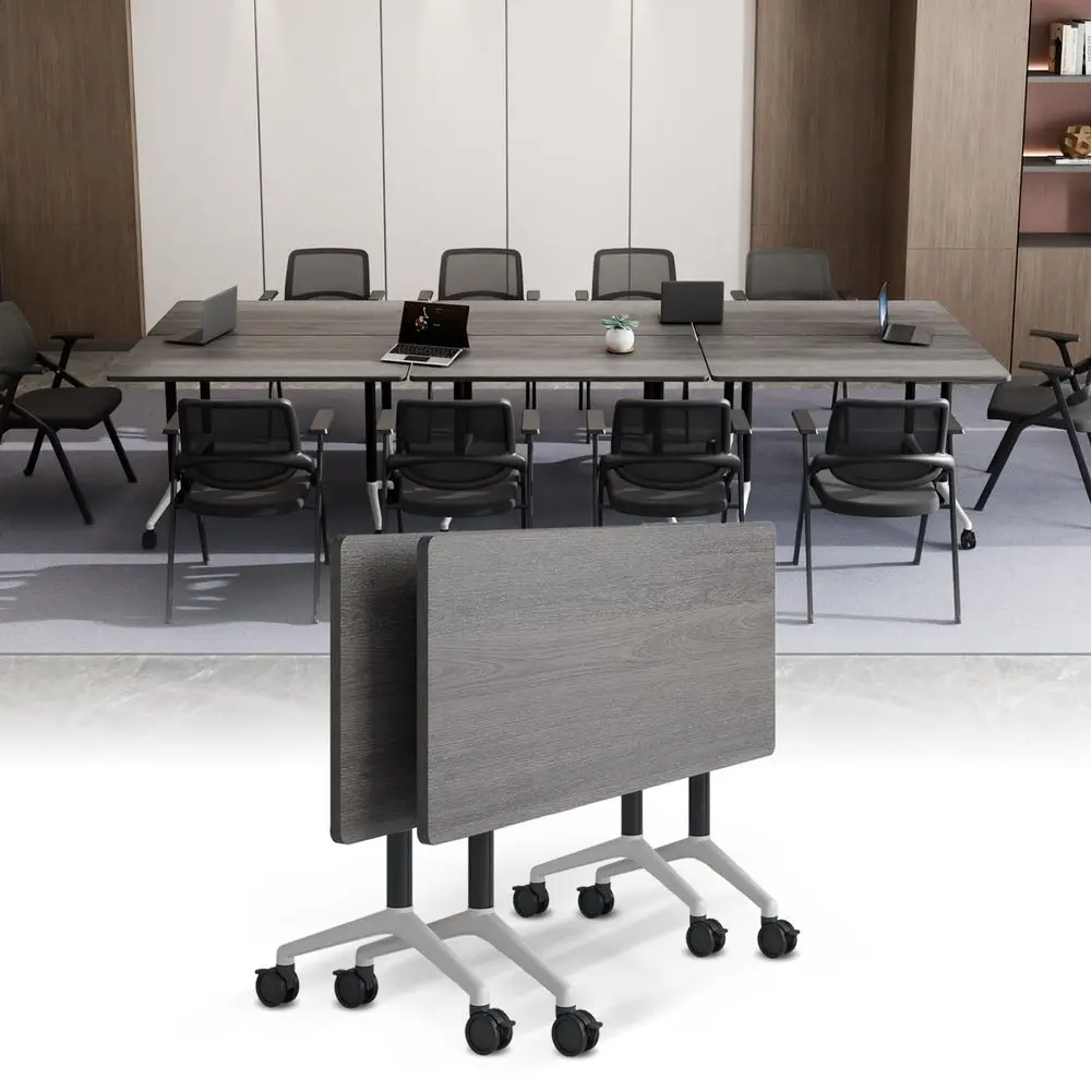 Conference Room Tables with Wheel Modern Large Modular Conference Table,Stackable Flip Top Training Meeting Table,Space Saving,
Conference Room Tables with Wheel Modern Large Modular Conference Table,Stackable Flip Top Training Meeting Table,Space Saving,