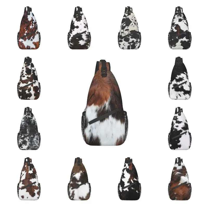 Scottish Highland Cow Cowhide Texture Sling Bags for Men Animal Hide Leather Shoulder Crossbody Chest Backpack Traveling Daypack
Scottish Highland Cow Cowhide Texture Sling Bags for Men Animal Hide Leather Shoulder Crossbody Chest Backpack Traveling Daypack