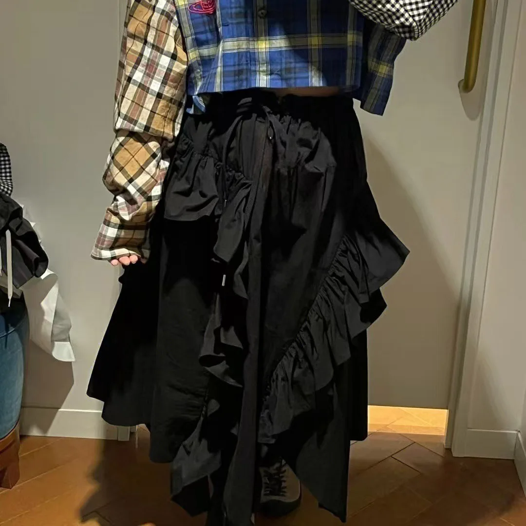 High Quality Unisex Lace Hem Irregular Half Skirt Spring Summer New Style Street Style Cotton Loose Fit H Type
High Quality Unisex Lace Hem Irregular Half Skirt Spring Summer New Style Street Style Cotton Loose Fit H Type