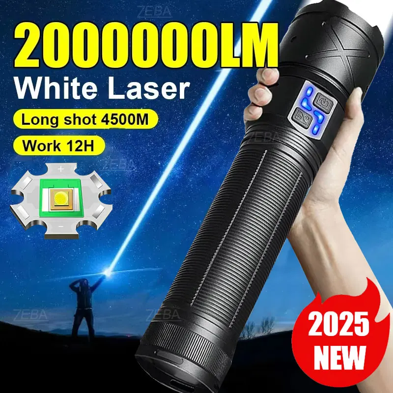 Super Bright Long Range 4500M Torch High Power Led Flashlight USB Rechargeable Ultra Powerful Torch Light Outdoor Hiking Lantern
Super Bright Long Range 4500M Torch High Power Led Flashlight USB Rechargeable Ultra Powerful Torch Light Outdoor Hiking Lantern
