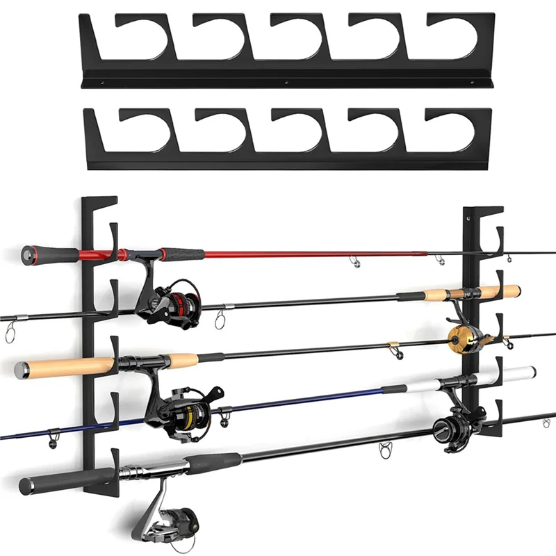 ABHT-4X Wall Mounted Fishing Rod Holder Horizontal Support Rack Ceiling Storage Rack For Fishing Rod Storage
ABHT-4X Wall Mounted Fishing Rod Holder Horizontal Support Rack Ceiling Storage Rack For Fishing Rod Storage
