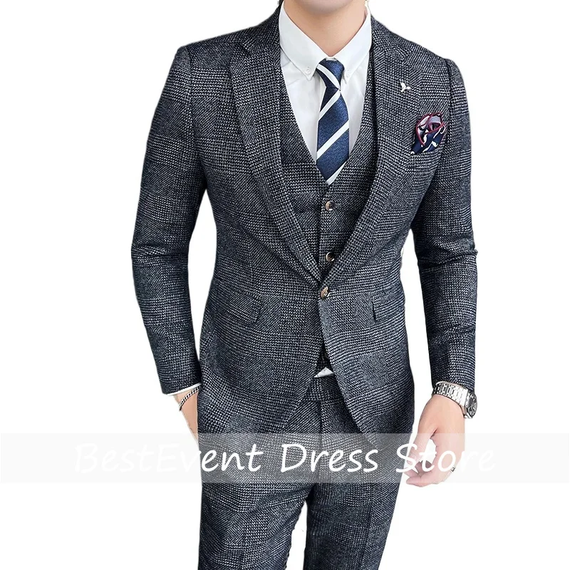 Linen Suit (blazer+ Vest + Pants) Man Fashion Business Cotton and Hemp Wedding Work Fashion Casual Slim Ropa Suit Customized
Linen Suit (blazer+ Vest + Pants) Man Fashion Business Cotton and Hemp Wedding Work Fashion Casual Slim Ropa Suit Customized