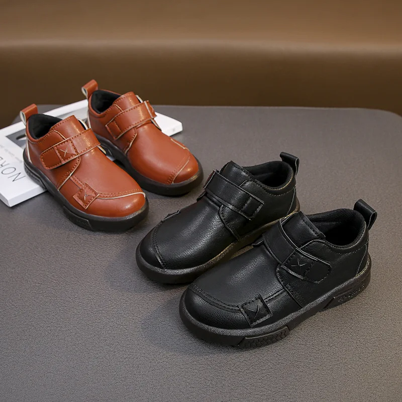Boys Black Leather Shoes 2022 Spring New Soft Kids Fashion Britain Style Casual Children Flat UK Uniform Loafers Flat Non-slip
Boys Black Leather Shoes 2022 Spring New Soft Kids Fashion Britain Style Casual Children Flat UK Uniform Loafers Flat Non-slip
