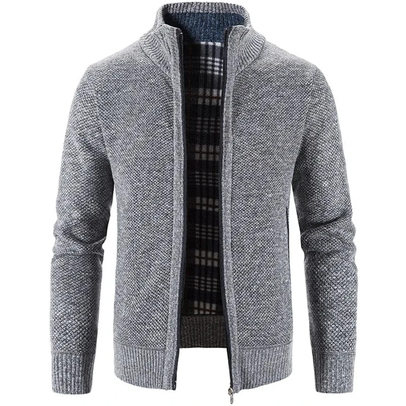 Men's Jacket Top Quality Autumn Winter New Slim Fit Stand Collar Zipper Jacket Men Solid Cotton Thick Warm Sweater Cardigan Coat
Men's Jacket Top Quality Autumn Winter New Slim Fit Stand Collar Zipper Jacket Men Solid Cotton Thick Warm Sweater Cardigan Coat